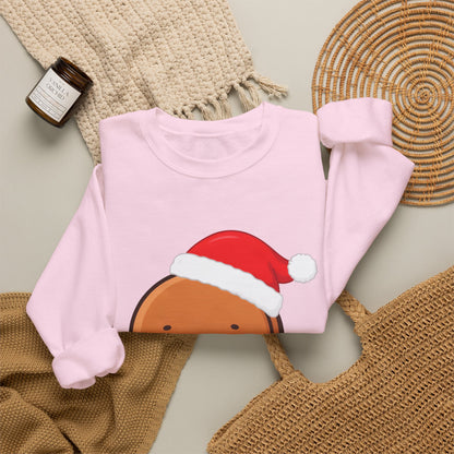 Christmas Gingerbread Sweatshirt, Cute Kawaii Holiday Crewneck