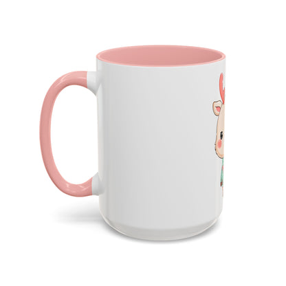 Kawaii Reindeer Christmas Mug – Cute Holiday Accent Coffee Mug