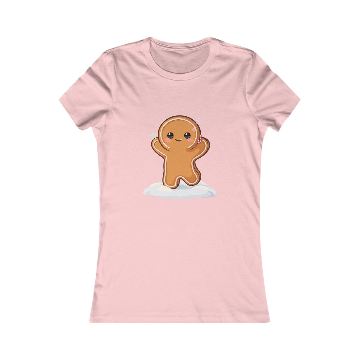 Kawaii Gingerbread T-Shirt for Cozy Winter Errands