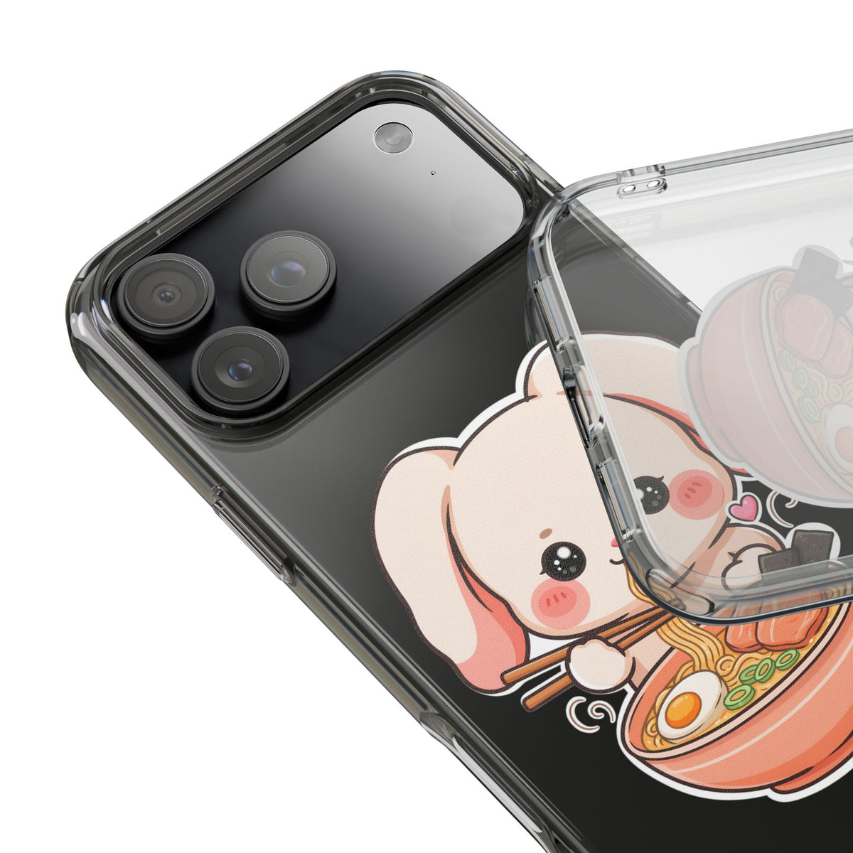Kawaii Ramen Bunny Clear Impact-Resistant Case