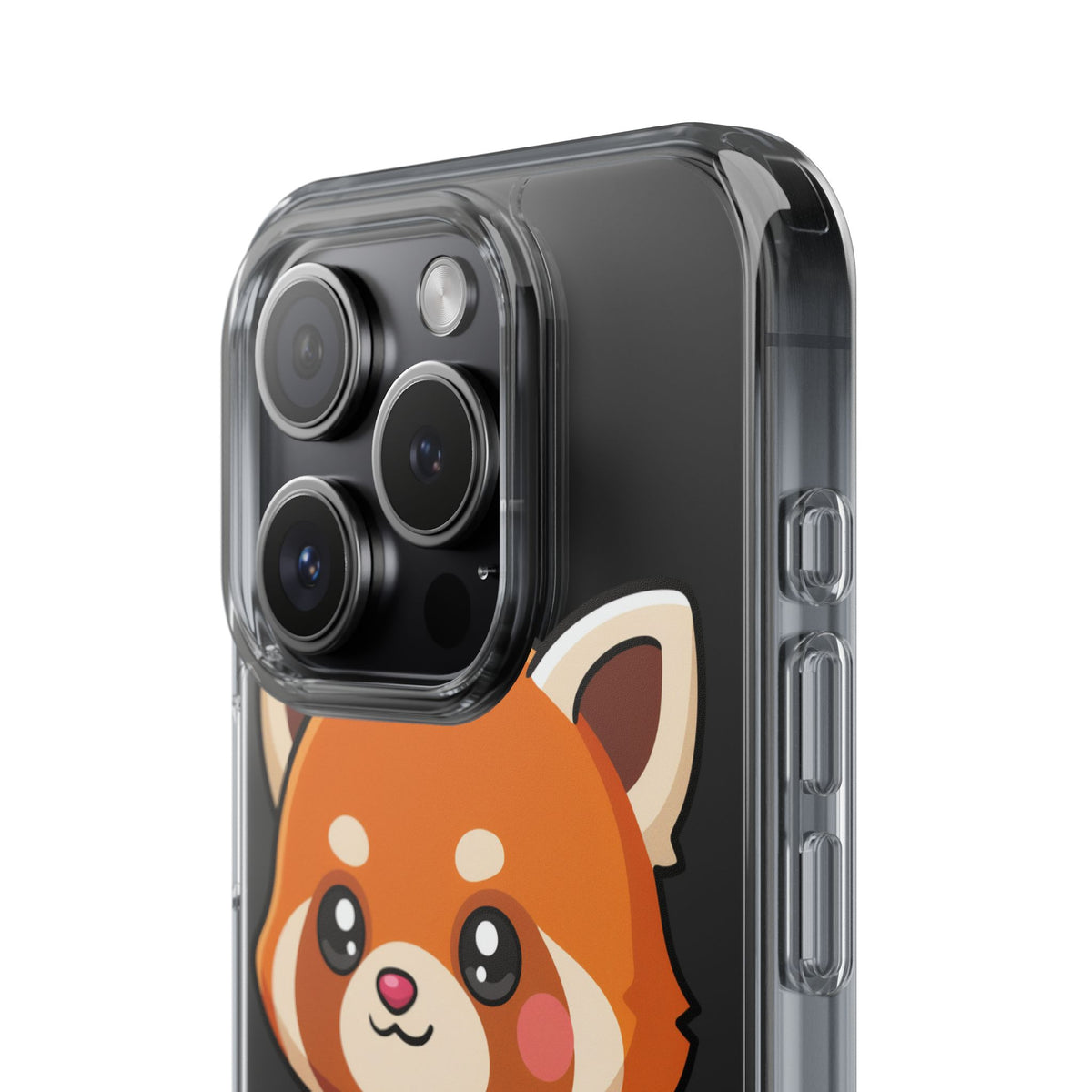 Red Panda Skateboard Phone Case, Cute Kawaii Style