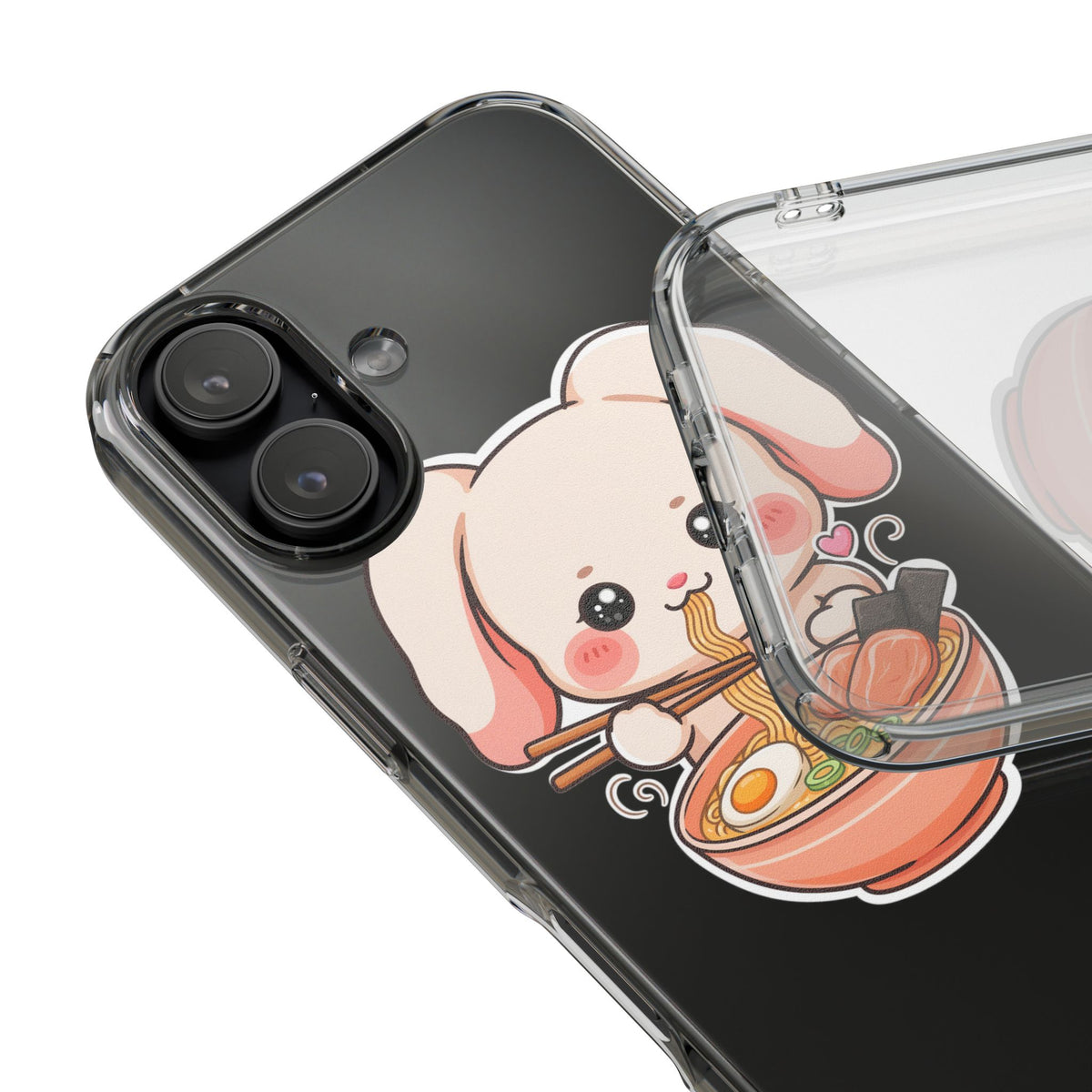 Kawaii Ramen Bunny Clear Impact-Resistant Case