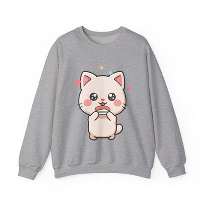 Kawaii Cat Sushi Sweatshirt for Cute Cat Lovers