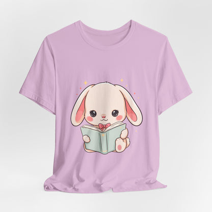 Book Lover Bunny T-Shirt – Cute Kawaii Reader Tee
