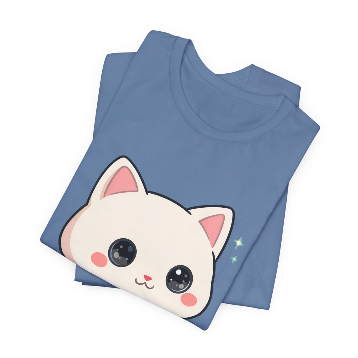 Kawaii Skateboarding Cat T-Shirt – Cute Chibi Kitty Tee