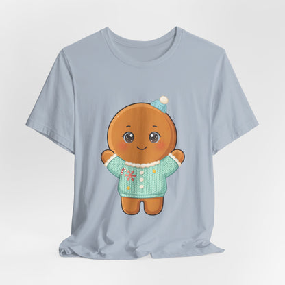 Kawaii Gingerbread Man Christmas Tee for Holiday Cheer