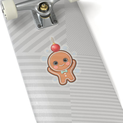 Christmas Gingerbread Sticker for Holiday Decorating