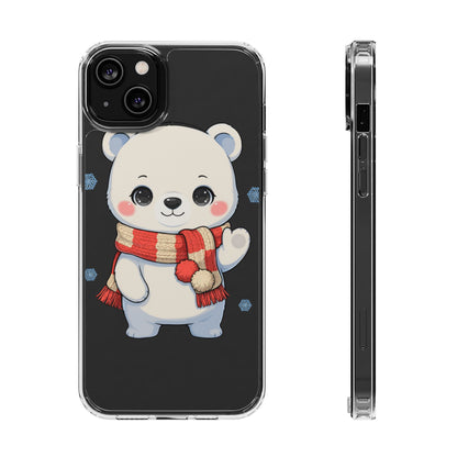 Kawaii Polar Bear Phone Case – Cozy Christmas Cub