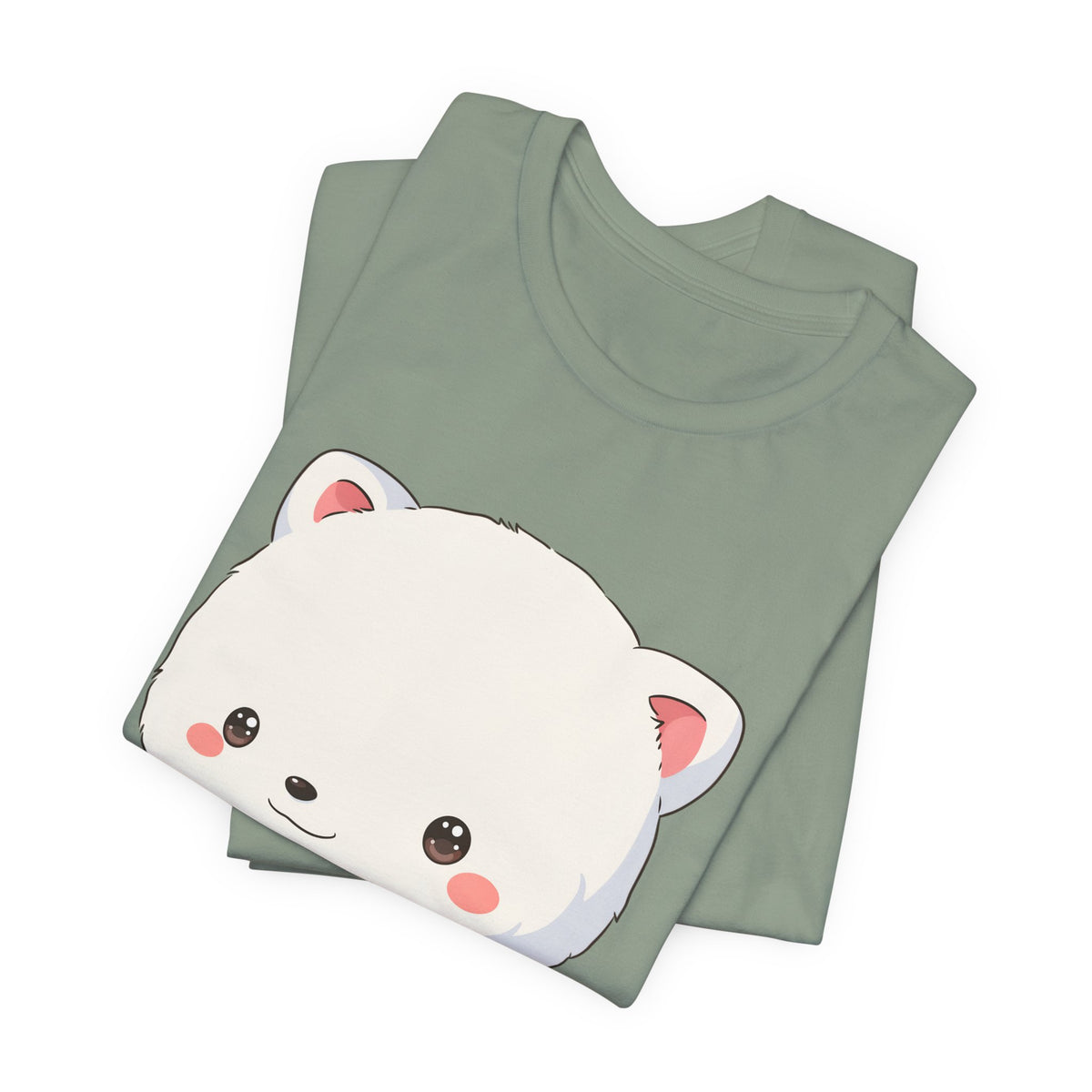 Kawaii Arctic Fox Christmas Tee for Cute Holiday Fans