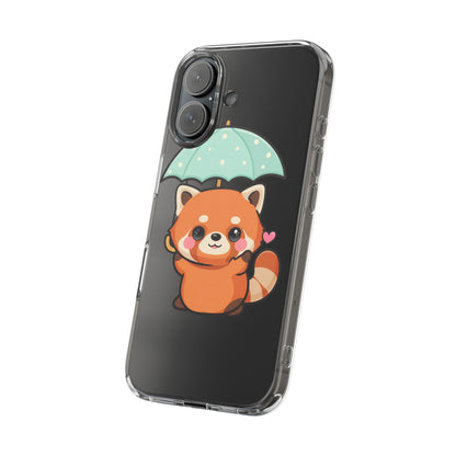 Kawaii Red Panda Clear Impact-Resistant Case