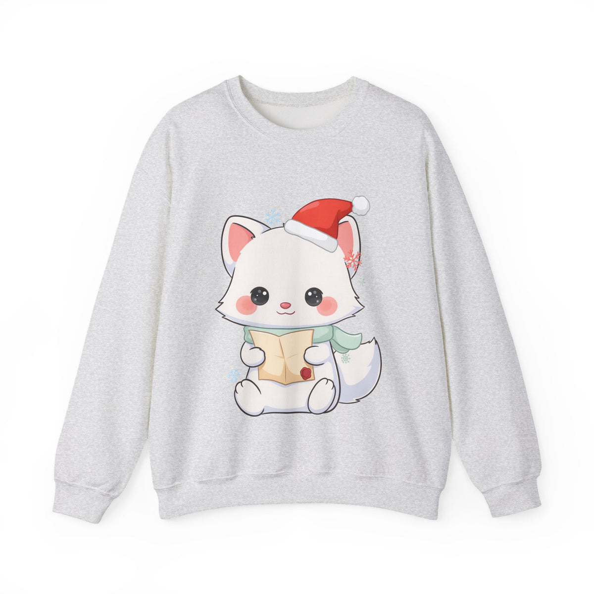 Christmas Arctic Fox Sweatshirt for Kawaii Holiday Fans