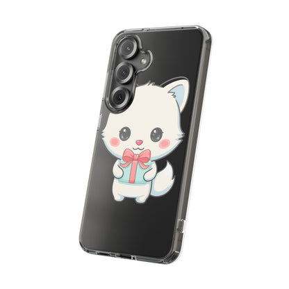 Kawaii Arctic Fox Phone Case with Gift