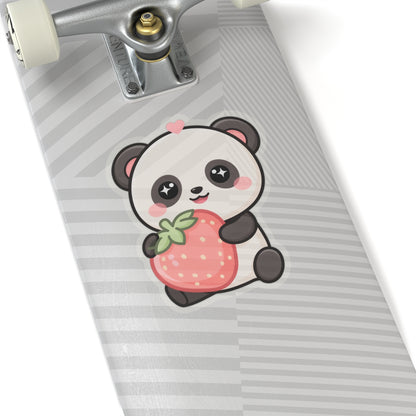 Kawaii Panda Strawberry Sticker for Sweet Little Joys