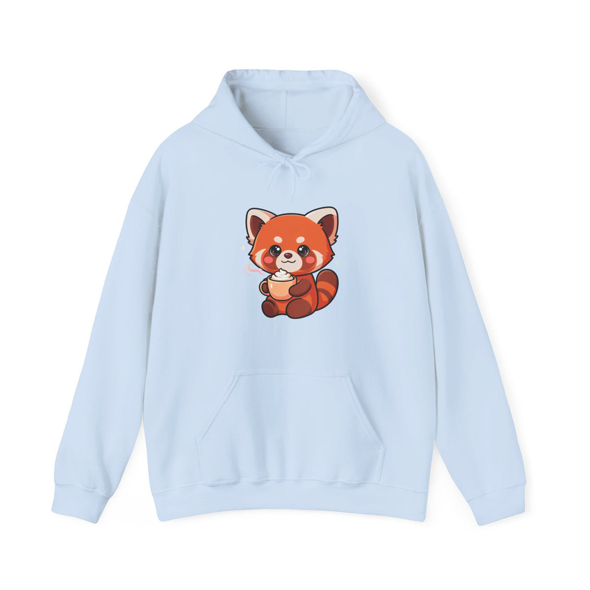 Red Panda Latte Hoodie – Cute Kawaii Coffee Sweatshirt