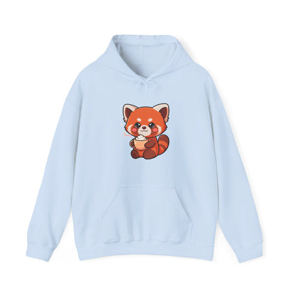 Red Panda Latte Hoodie – Cute Kawaii Coffee Sweatshirt