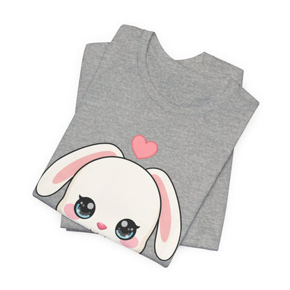 Cozy Bunny T-Shirt, Kawaii Blanket Bunny Tee