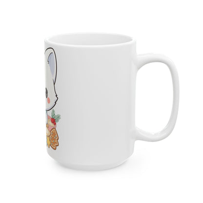 Christmas Arctic Fox Mug for Kawaii Holiday Fans
