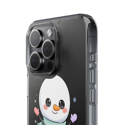 Kawaii Snowman Clear Impact-Resistant Case
