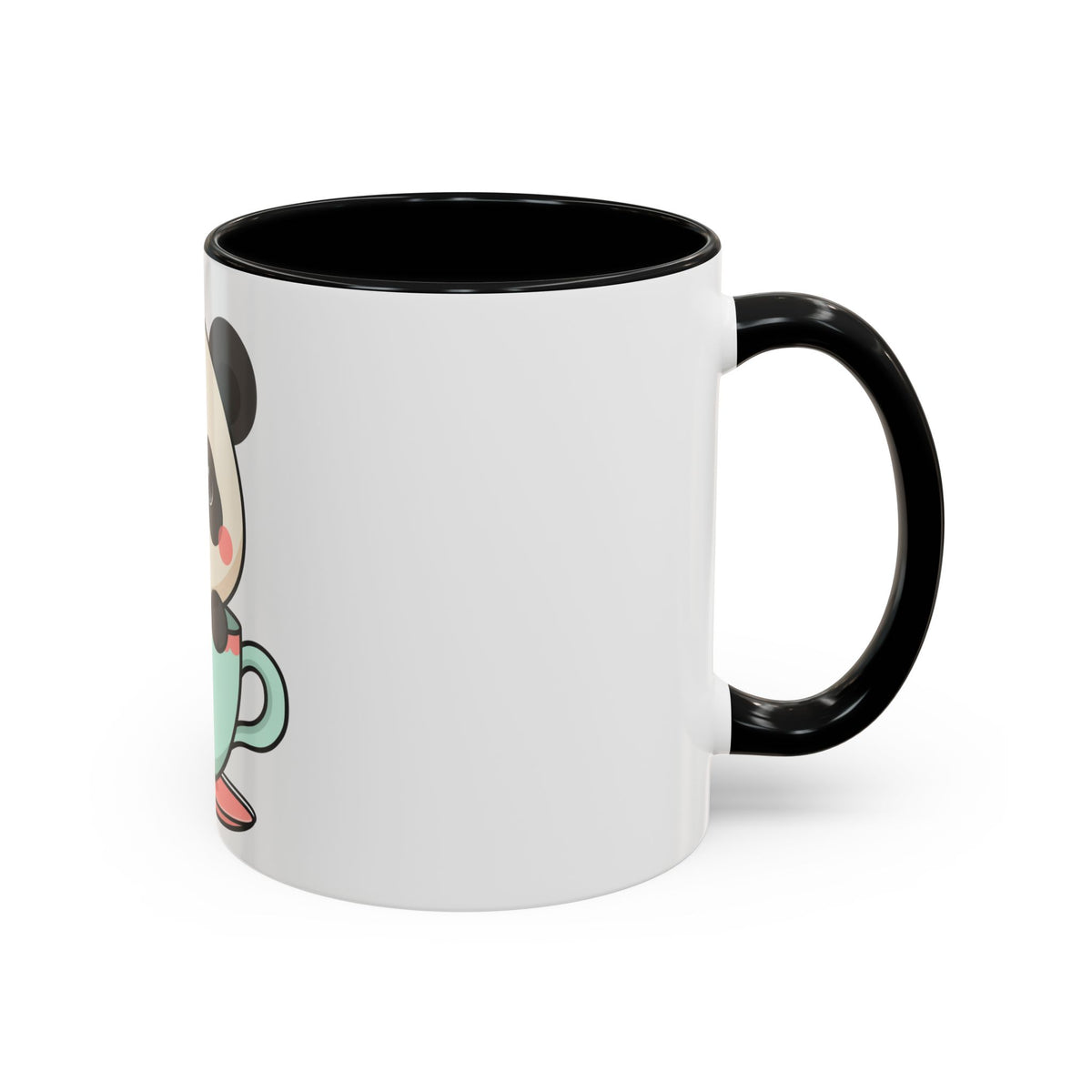Kawaii Panda Accent Coffee Mug for Panda Lovers