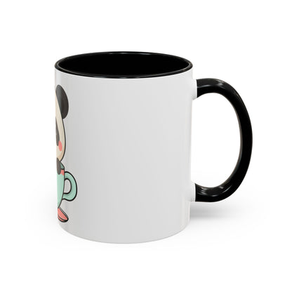 Kawaii Panda Accent Coffee Mug for Panda Lovers