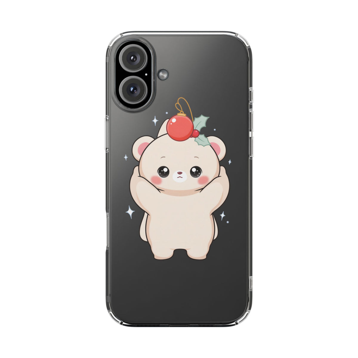 Kawaii Christmas Bear Phone Case for Cozy Holiday Days