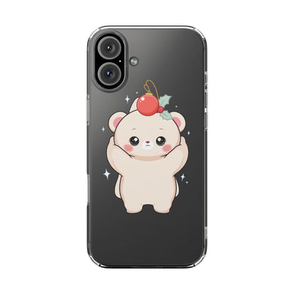 Kawaii Christmas Bear Phone Case for Cozy Holiday Days