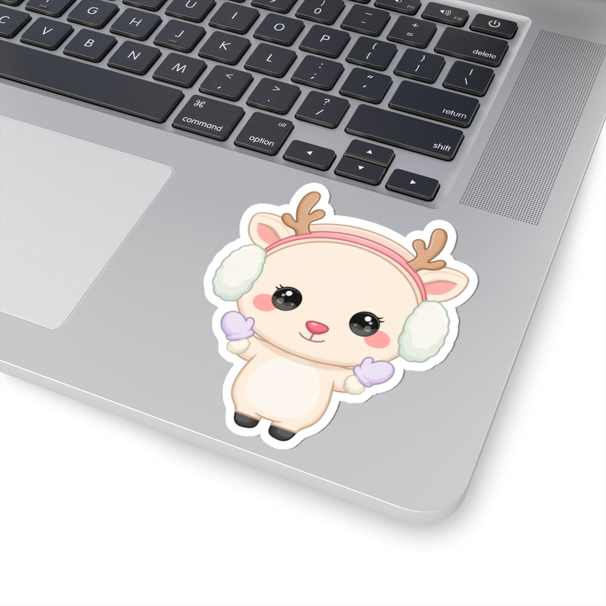 Kawaii Reindeer Sticker for Cozy Winter Cheer