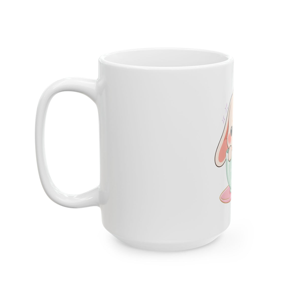Kawaii Bunny Ceramic Mug for Sweet Desk Moments