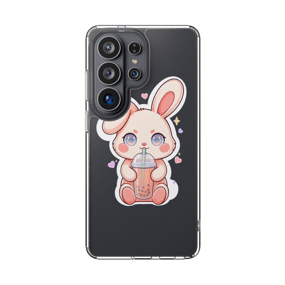 Kawaii Bunny Bubble Tea Phone Case for Boba Lovers