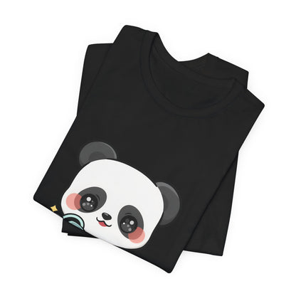 Kawaii Panda T-Shirt, Cute Plant Lover Gift