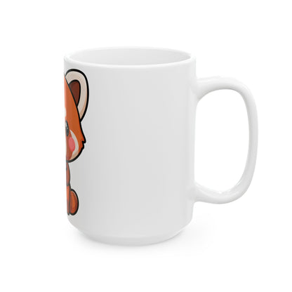 Kawaii Red Panda Mug, Cute Ice Cream Animal Gift