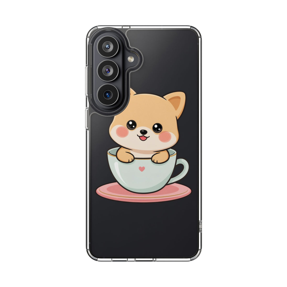 Kawaii Shiba Inu Phone Case – Cute Puppy in a Teacup