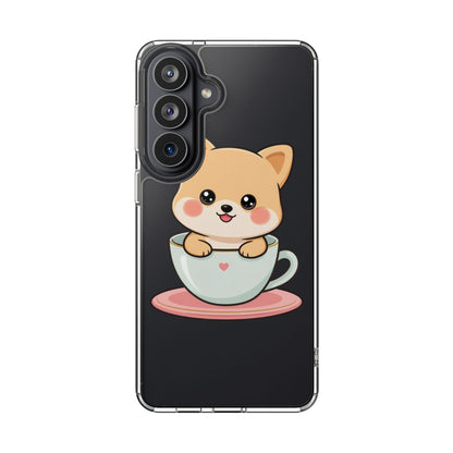 Kawaii Shiba Inu Phone Case – Cute Puppy in a Teacup