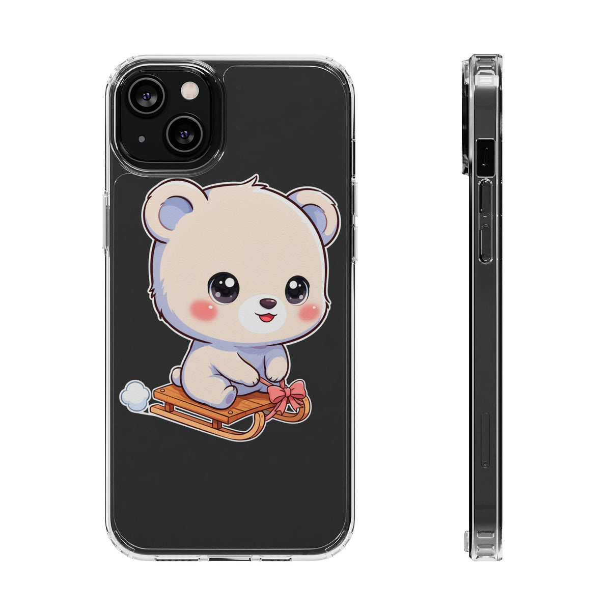 Kawaii Polar Bear Phone Case, Cute Winter Gift