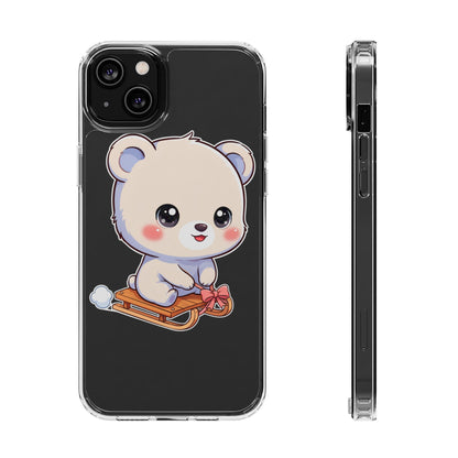 Kawaii Polar Bear Phone Case, Cute Winter Gift