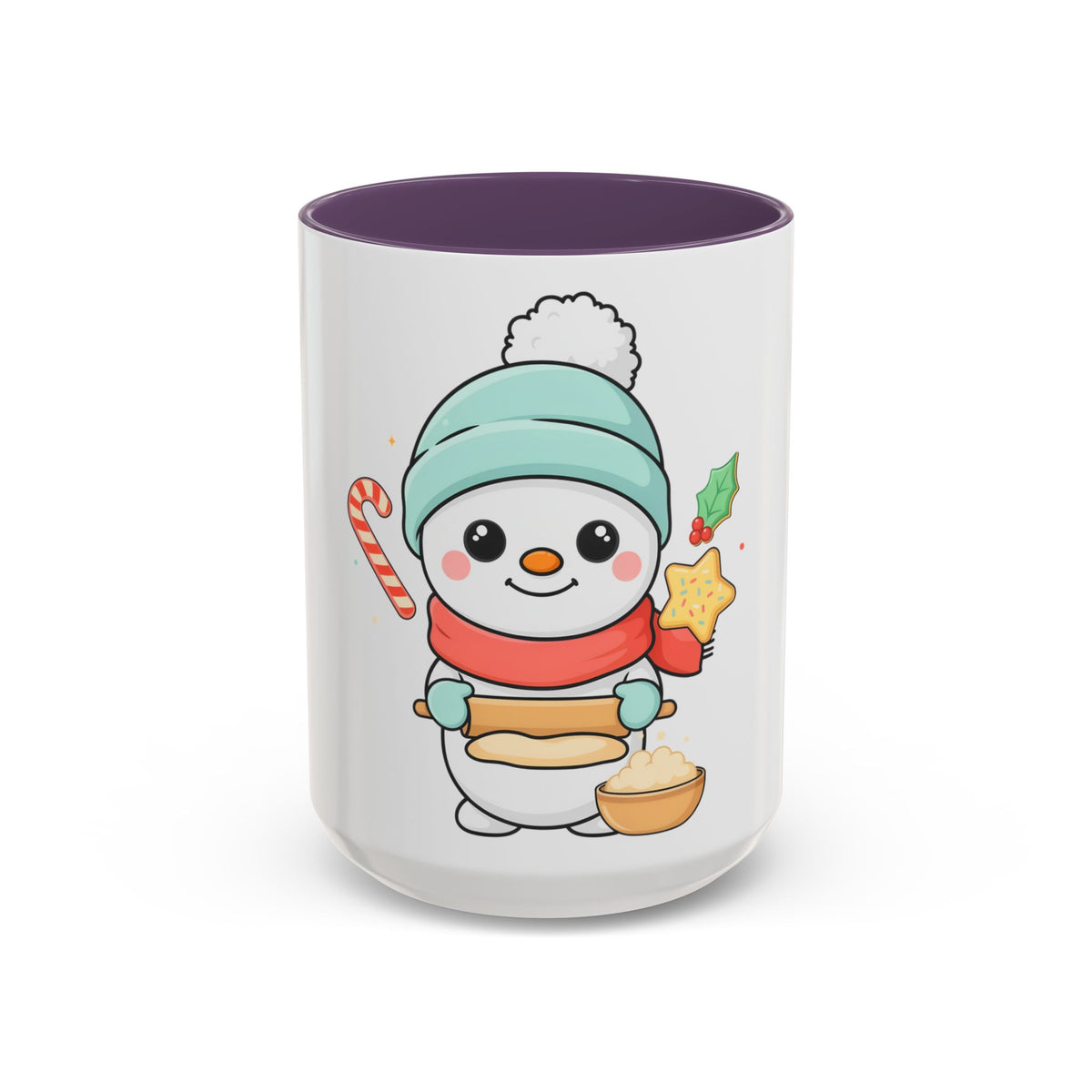 Christmas Snowman Baking Accent Coffee Mug