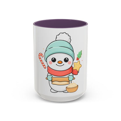Christmas Snowman Baking Accent Coffee Mug