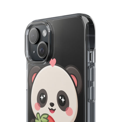 Kawaii Panda Phone Case, Sweet Strawberry Gift