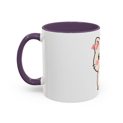 Kawaii Cat Sushi Mug, Cute Accent Coffee Mug