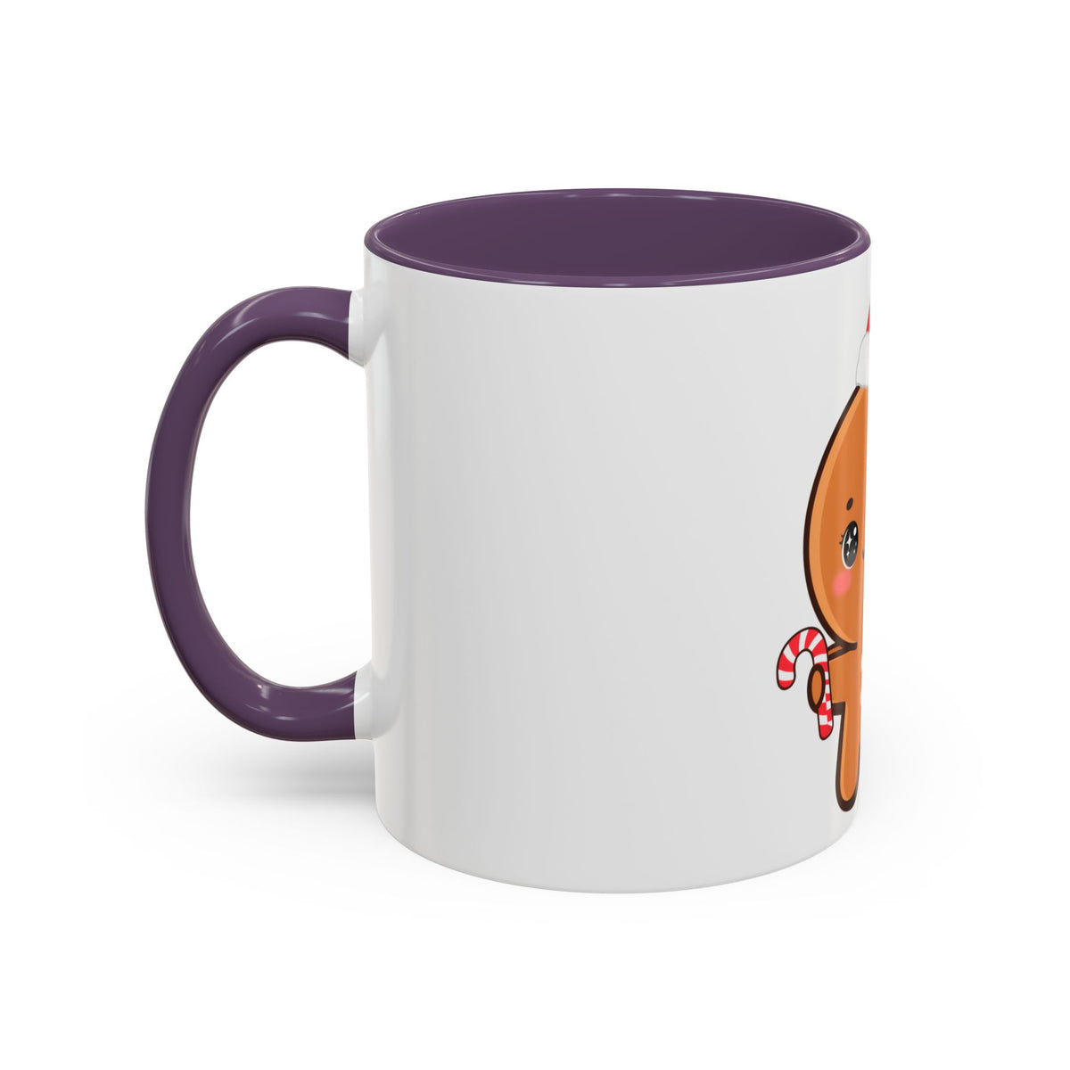 Gingerbread Man Christmas Mug, 11oz or 15oz Accent Coffee Mug
