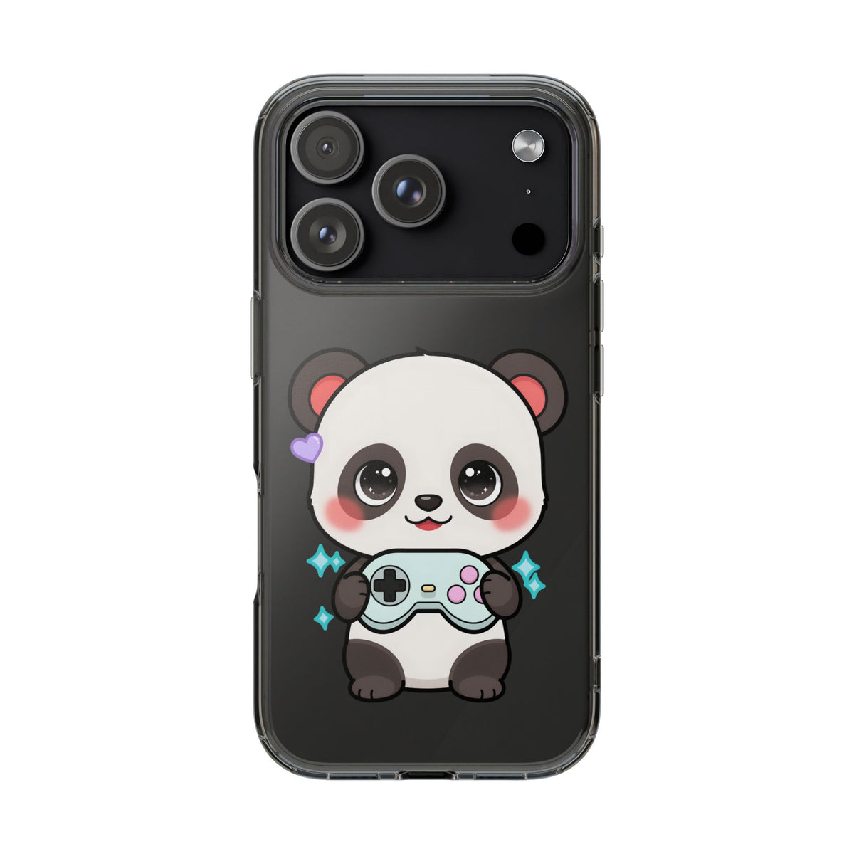 Gamer Panda Clear Impact-Resistant Phone Case
