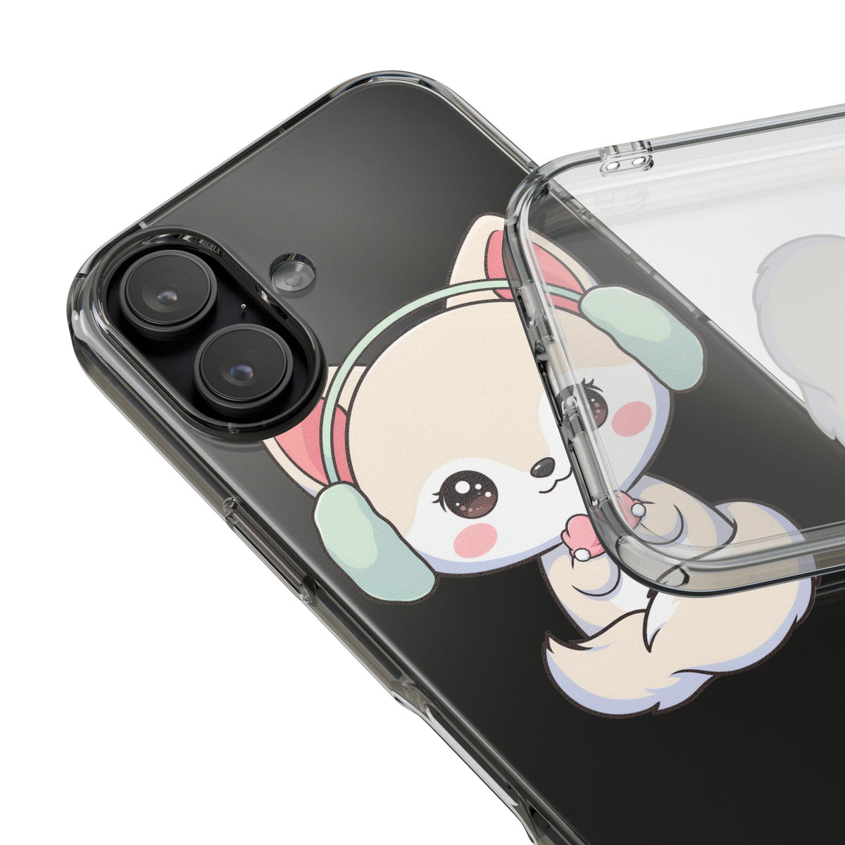 Kawaii Arctic Fox Phone Case – Cozy Winter Cutie