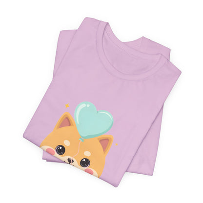 Kawaii Shiba Inu T-Shirt, Cute Balloon Dog Gift
