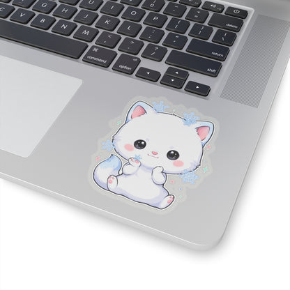 Arctic Fox Sticker, Cute Winter Gift for Fox Lovers