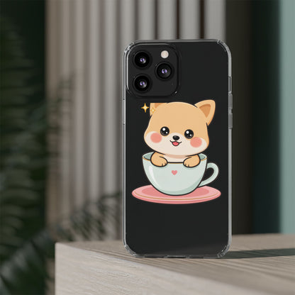 Kawaii Shiba Inu Phone Case – Cute Puppy in a Teacup
