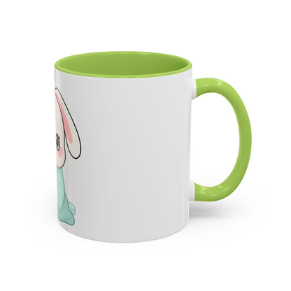 Kawaii Bunny Accent Coffee Mug for Cozy Moments