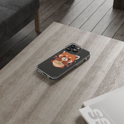 Red Panda Ramen Phone Case – Kawaii Food Lover Gift