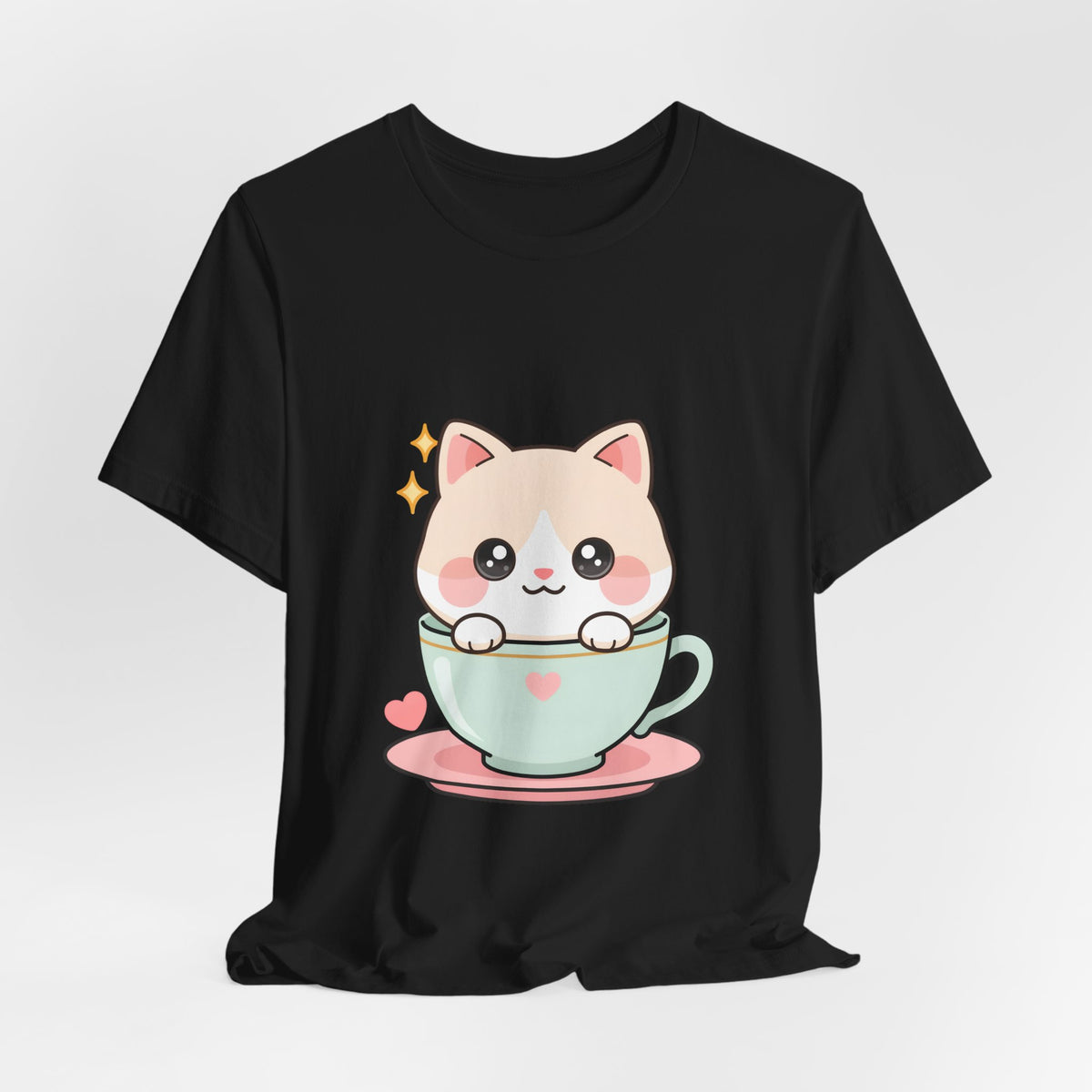 Kawaii Cat T-Shirt for Cute Cat and Chibi Art Fans