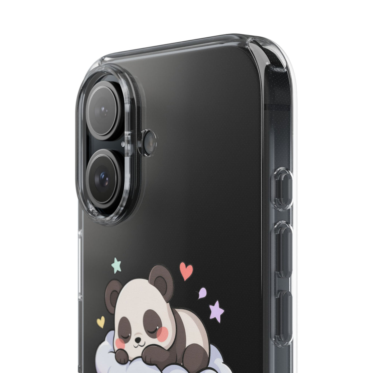 Sleeping Panda Clear Impact-Resistant Phone Case
