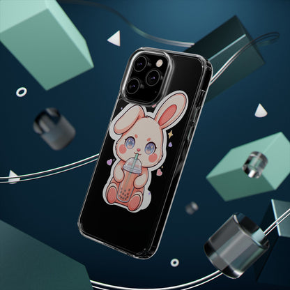 Kawaii Bunny Bubble Tea Phone Case for Boba Lovers